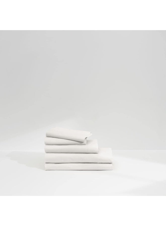 Casper Sleep Percale Sheet Set, King, White - Image 3